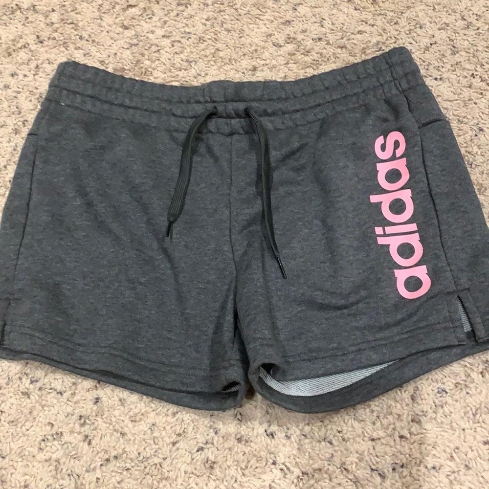 Size M dark grey sweatpants shorts Adidas